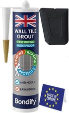 BONDIFY Grey Tile Grout 450g Ready Mixed Waterproof Fast Drying Anti Mould Cart