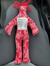 Dammit Doll Red Hair Floral Pattern 12”