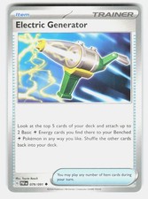 Pokemon TCG Electric Generator Paldean Fates 079/091 Uncommon NM