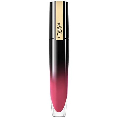 L'Oreal Paris Signature Shiny Lip Stain Lipstick, Be Cheerful 0.21 Fl Oz.
