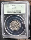 1937 Buffalo Nickel, PCGS MS65, Old Green Holder, OGH