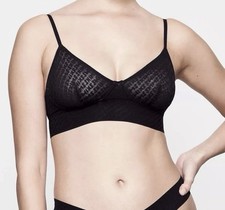 SKIMS Women?s Sheer Logo Bralette - XXS