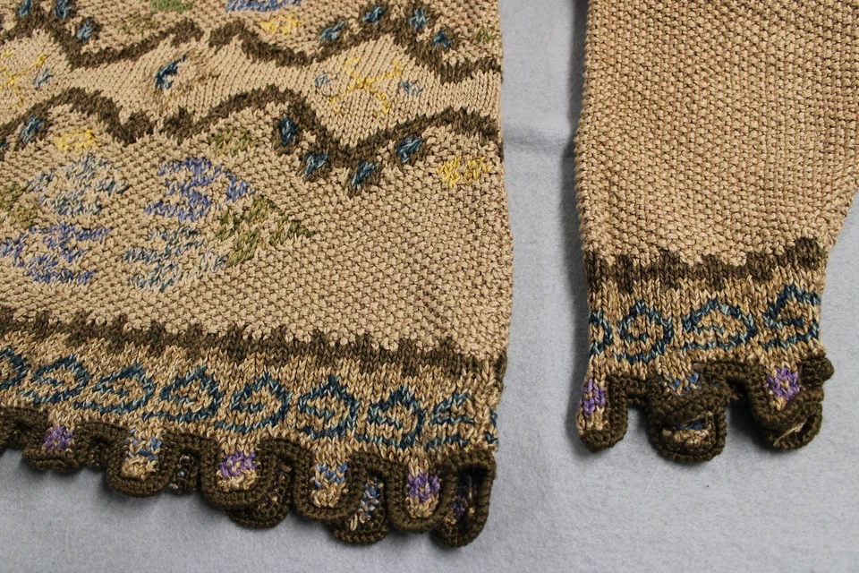 Suéter Peruvian Connection Mujer Grande Tejido Pullover Multicolor Algodón Pima Foto 3 de 4