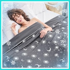 Cooling Blanket Queen Size 90"x90" - Cooling Blankets for Hot Sleepers - Q-Ma...