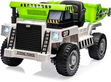 12V Kids Ride-On Dump Truck W/ Remote Control, Dumping Bed  Music, Electric Toy
