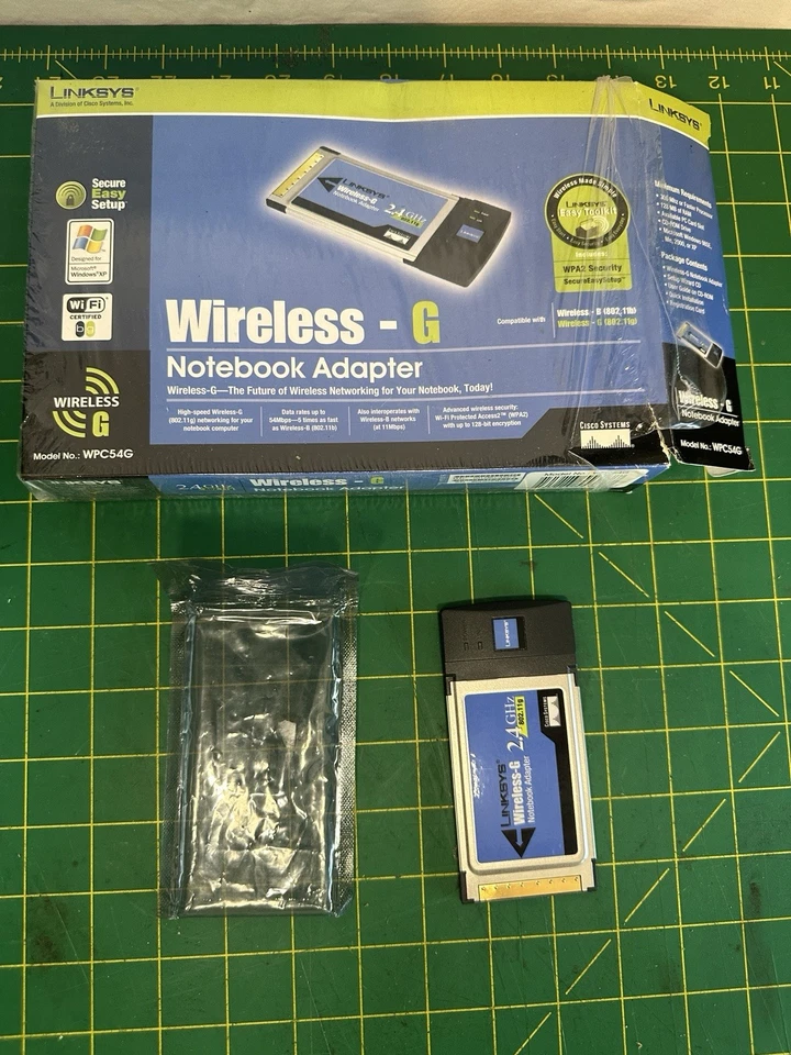 Adaptador Notebook Linksys Wireless-G 2.4GHz WPC54G v3 802.11g Foto 4 de 4