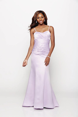 Satin Embrace Ruched Gown