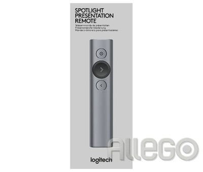 Logitech Spotlight Presenter grau Wireless Bluetooth USB Laserpointer 30m