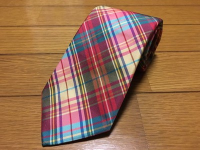 USED Tie Drakes tie check unused Japan