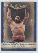 2020 Topps WWE Road to Wrestlemania Blue 3/99 Rusev #77 01ce