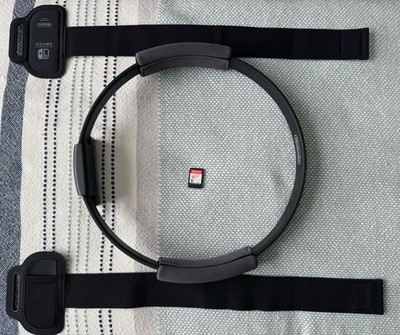 Ring Fit Adventure Nintendo Switch Complete w/ Ring-Con, Leg Straps & Game Used