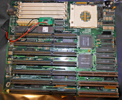 ISA/VLB AT Mainboard Vesa Local Bus 128kb CR2032 Sockel 3 für 486 EXP4045