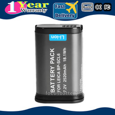New BP-SCL6 Battery for Leica Q2, Q3, SL2, SL2S for Leica 19 531, LC-SCL6 BCSCL4