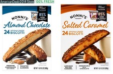 Nonni's Almond Chocolate OR Salted Caramel Biscotti 31.2 oz. 24 ct FAST SHIPPING