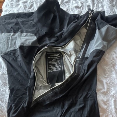 Gill Black Gray Drysuit with Integrated Boots
