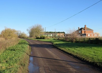Foto 6x4 Way Head: Passing Place in der Nähe von Way Head Farm Coveney Way Head is c2017