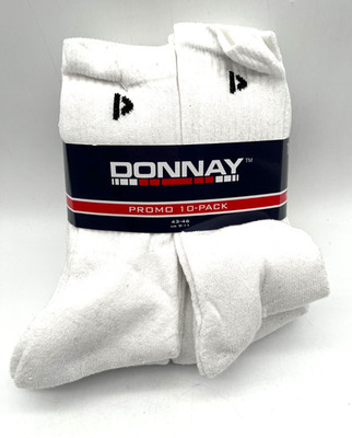 Donnay Socken 10er Pack weiß Größe 43-46 Herren Sport Alltag Neu
