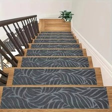Stair Pads Set Carpet Stair Treads Non Slip Adhesive Step Mats Home Decor