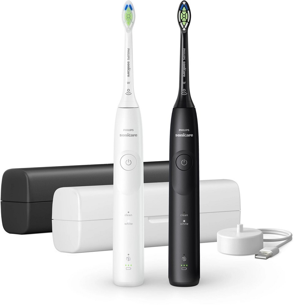 Philips Sonicare 5500 Serie - Elektrische Zahnbürste - Weiß/Schwarz - HX7119/02 - Bild 2