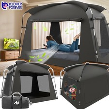 Indoor Bed Tent Dream Space Privacy Canopy Sleeping Shelter Black Out Portable
