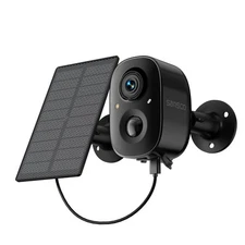 Solar Battery Powered Wireless Security Camera Wifi 4MP 2-Way Audio Color IR