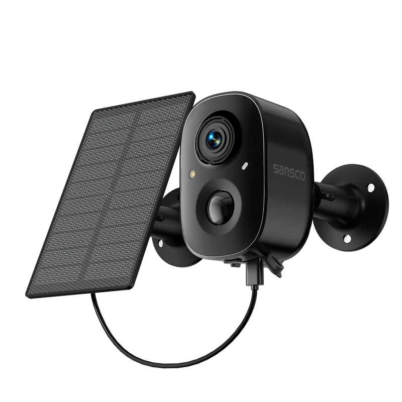 solar battery powered wireless security camera