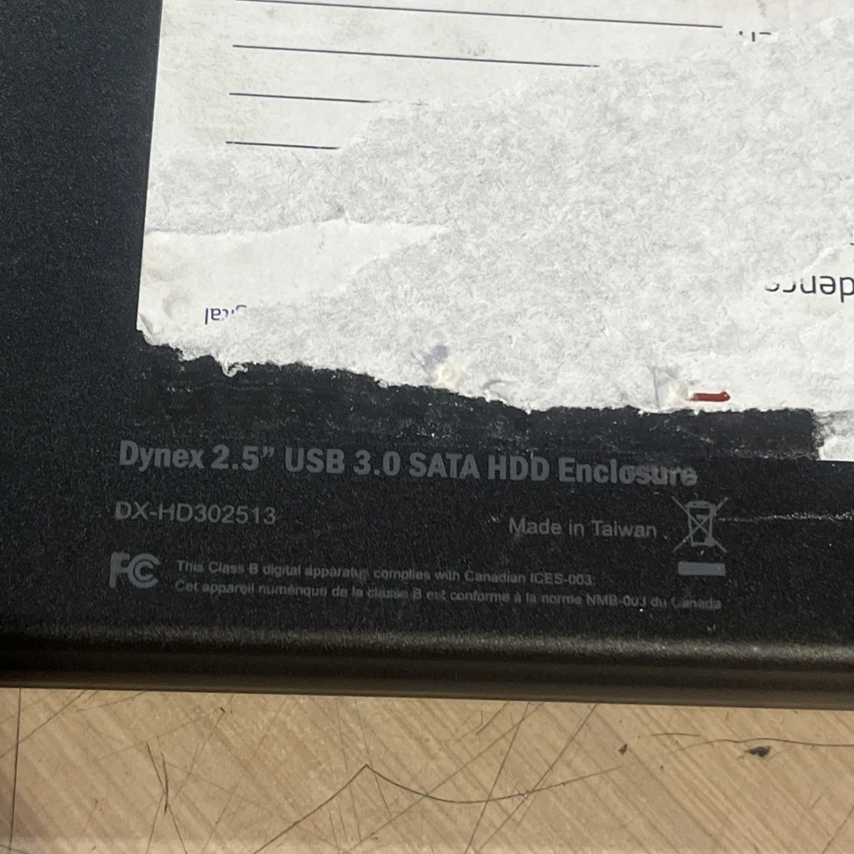 DYNEX 2.5 USB 3.0 SATA HDD ENCLOSURE - Image 3 of 3