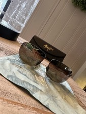 Maui Jim Breakwall H422-26/63-13 127mm Polarized Rimless Sunglasses - Brown