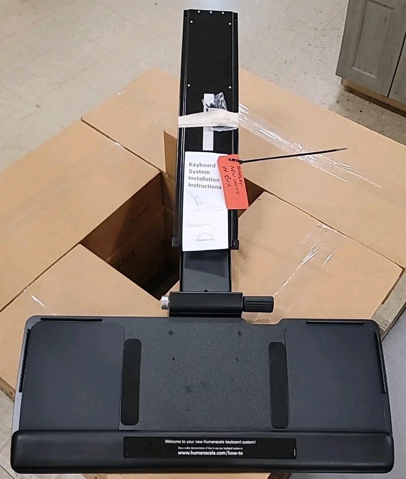 Humanscale Tastaturablage 6FB259S12.5 für höhenverstellbaren Schreibtisch - Schwarz