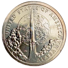 2024 D Alabama Saturn V Space Rocket Nasa American Innovation Dollar KM 795