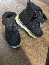 Thereabouts Toddler Boys Lil Asher Flat Heel Lace Up Boots In Black Size 5