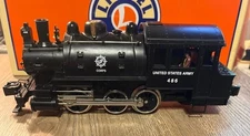 Lionel U.S. Army 0-6-0 Dockside Switcher w/Smoke/Sound. Track Tested.