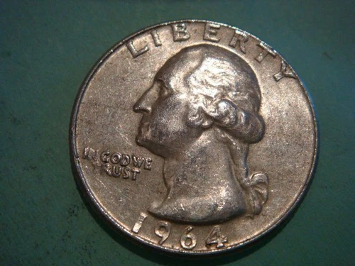 1964 P Washington Quarter in Decent Album Filling cond actual coin in pic