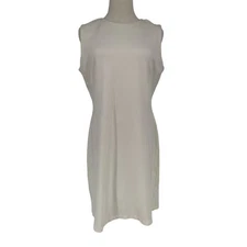 J.McLaughlin Women's Catalina Sleeveless White Dress Size L Spring Classic