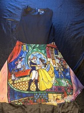 Disney Beauty & The Beast Stained Glass Mini Dress Size Medium