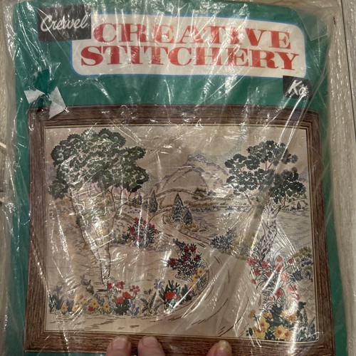 vintage "Creative Stitch" crewel embroidery kit
