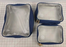 MARTHA STEWART 3 Piece Packing Cube Set Blue