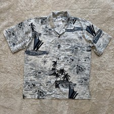Makani Hawaii Shirt Mens Size M Islands Microfiber Hawaiian Aloha Short Sleeve