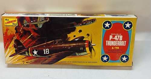 Flugzeugmodell Plastik VERSIEGELT Lindberg Line Republic P-47B Thunderbolt 1/72