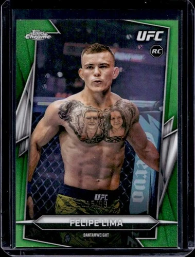 2026 Topps Chrome UFC Felipe Lima RC Green Refractor Rookie #/99