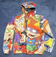 Members Only x Nickelodeon Rugrats Cartoon Hooded Zip Jacket Multicolor Men's M