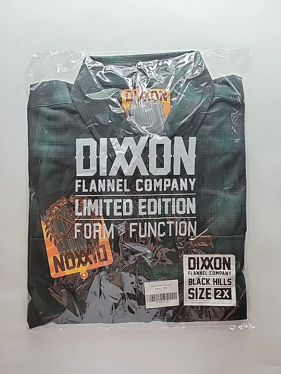 Dixxon Flannel Co Mens 2XL XXL Black Hills Flannel Pearl Snaps Green Black