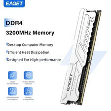 EAGET 16GB 288-Pin PC RAM DDR4 3200MHz (PC4 25600) U-DIMM Memory RAM