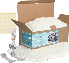 SAEUYVB Soy Wax for Candle Making，Natural Candle Wax for Candle Making, Premiu