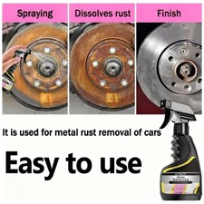Rust Remover Spray Car Wheel Hub Exhaust Metal Iron Stain Cleaner