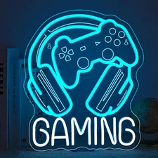 Gaming Neon Sign LED Neon Signs for Wall Decor Neon Light Game Room&Man Cave ...
