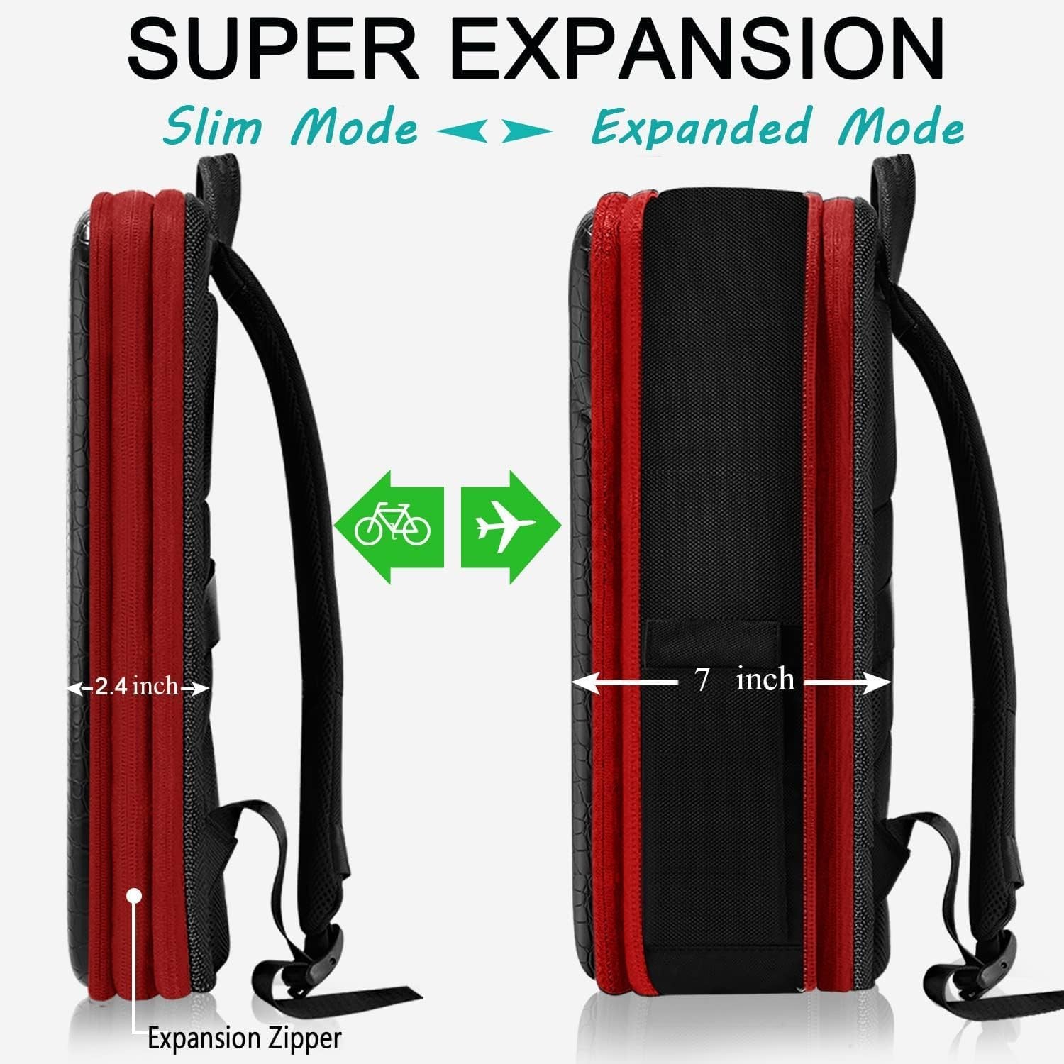 Protective Laptop Backpack, Expandable Computer B… - image 4