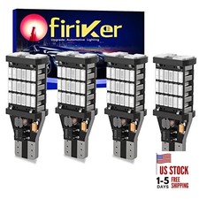 4PCS Brilliant 921 T15 912 W16W LED Brake Lights, Error Free 45SMD-4014 Red