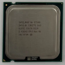 Intel Core 2 Duo E7500 Desktop CPU Processor- SLGTE