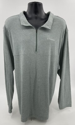 Columbia Sportswear Jacket 4XT Tall Heather Green Mens 1/4 Zip